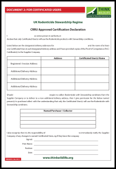 If you’ve completed a CRRU certification, please complete this form             